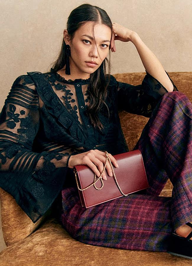 Imagen - Camisa con transparencias en verde de Sézane.