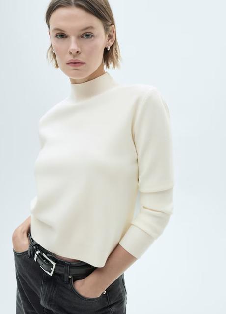 Imagen - Jersey blanco de Mango (29,99 euros)