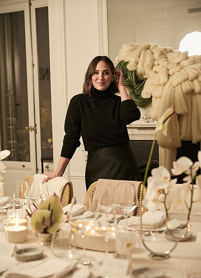 Imagen - Tamara Falcó con jersey de Falconeri en una cena en Madrid.
