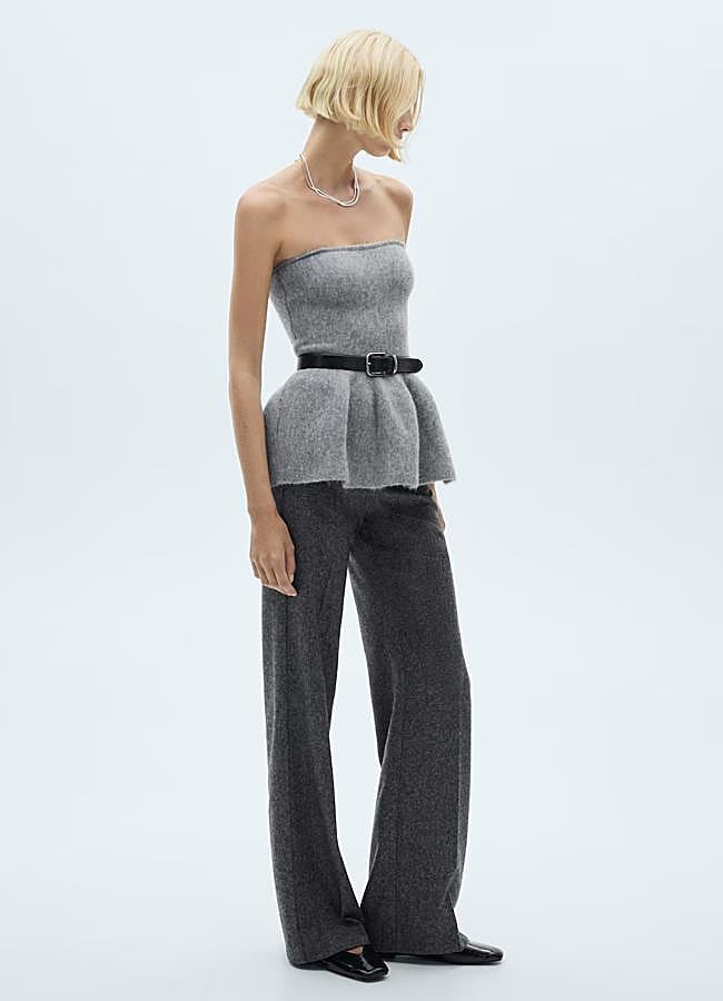 Imagen - Top palabra de honor de punto de Mango.