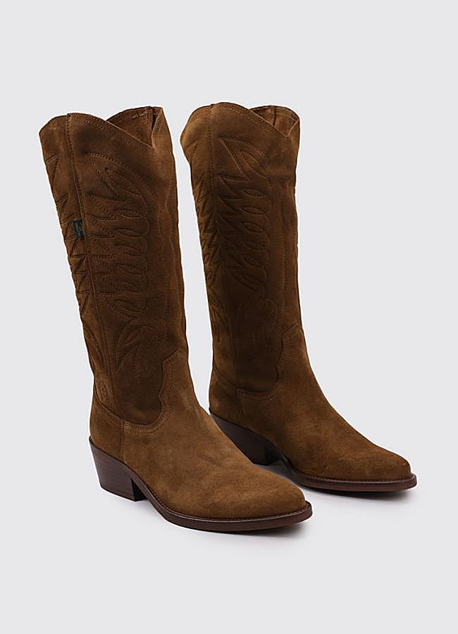 Imagen - Botas altas de ante en marrón de Krack.