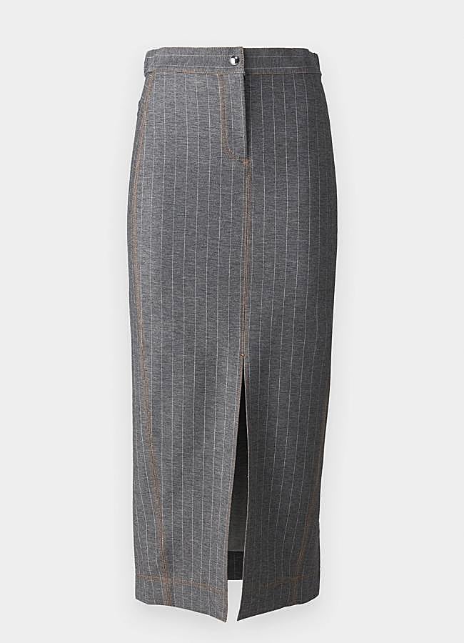 Imagen - Falda estampada de tubo con raya diplomática de Max Mara, 113,95 euros.