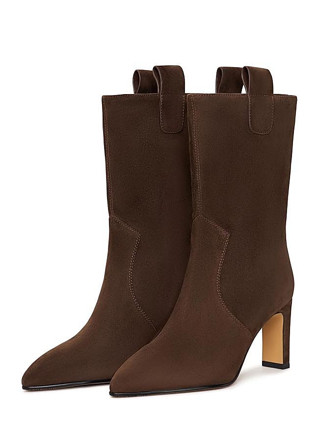 Imagen - Botas de ante marrón chocolate