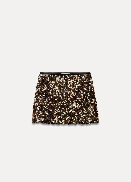 Imagen - Falda con lentejuelas de Zara (39,99 euros)