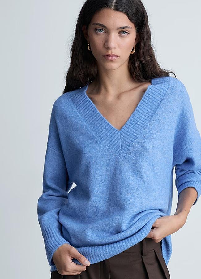 Imagen - Jersey azul bebé de Mango, 29,99 euros.