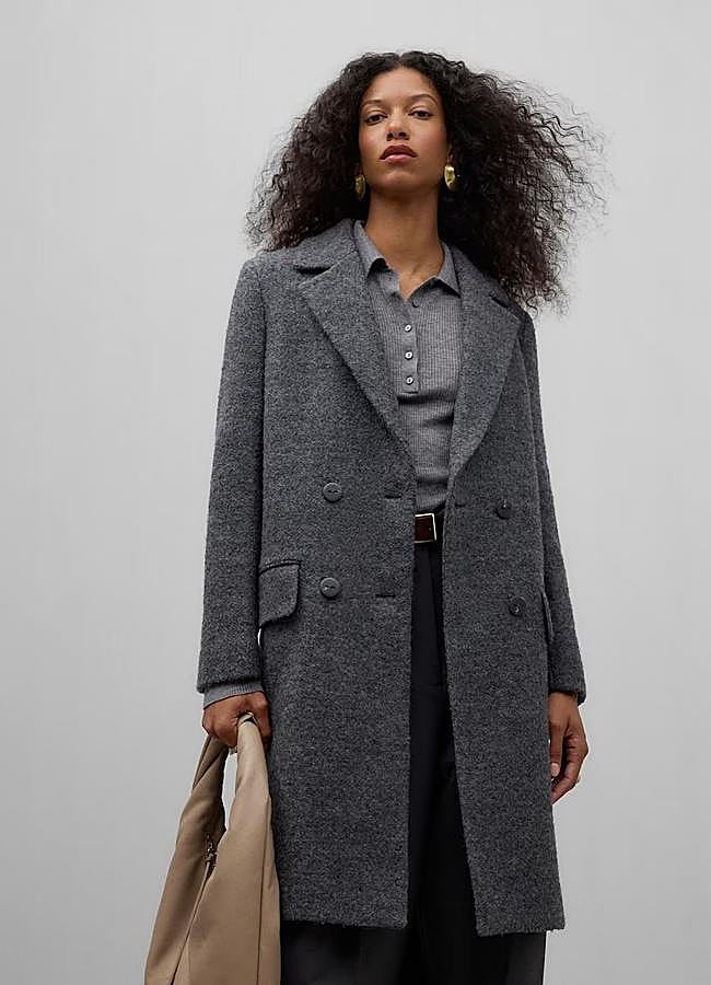 Imagen - Abrigo gris largo de lana de Adolfo Domínguez, 269 euros.