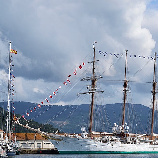 El buque escuela donde embarcará la princesa Leonor en enero. 
