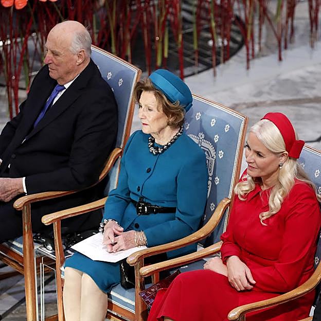 La famlia real noruega en los Premios Nobel. 