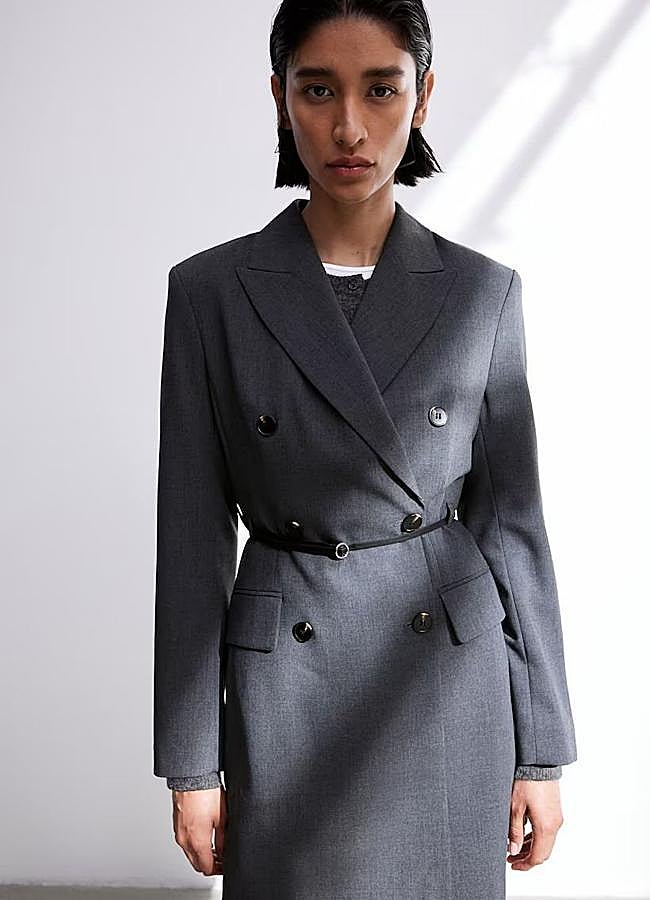 Imagen - Vestido blazer tailoring con cinturón fino