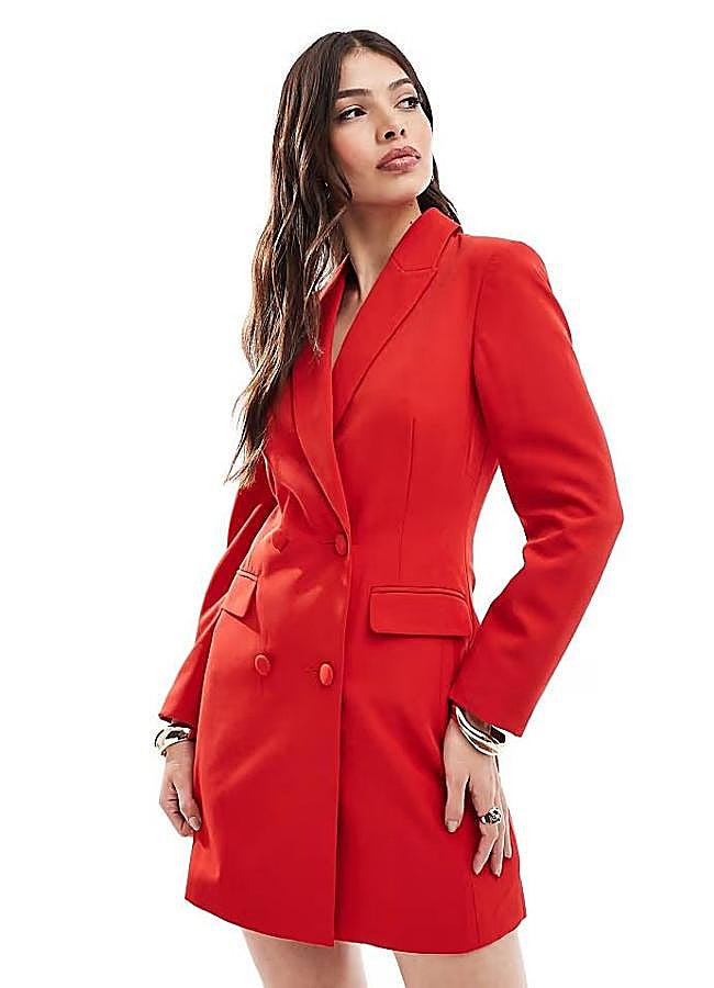 Imagen - Vestido blazer color rojo