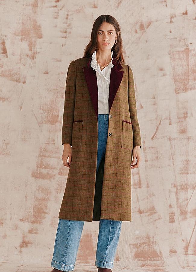 Imagen - Adelina. Levita larga de cuadros de Hoss Intropia (209€ en Cortefiel)