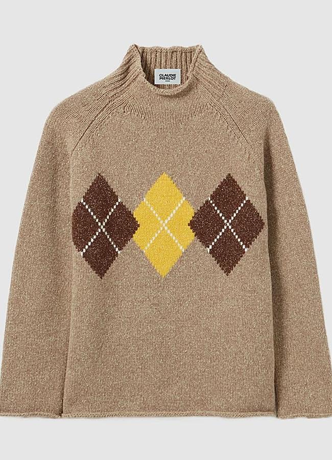 Imagen - Jersey marrón con rombos de Claudie Pierlot, 285 euros.