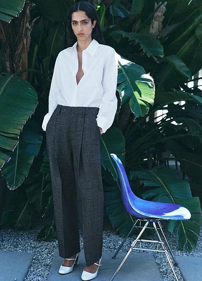 Imagen - Pantalones de traje anchos de lana gris