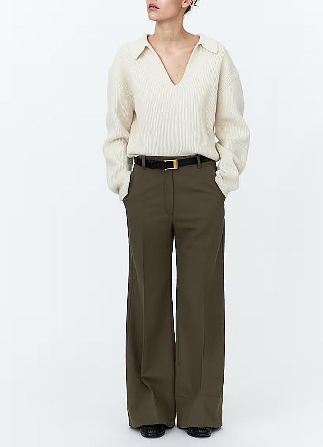 Imagen - Pantalón de traje ancho en color khaki