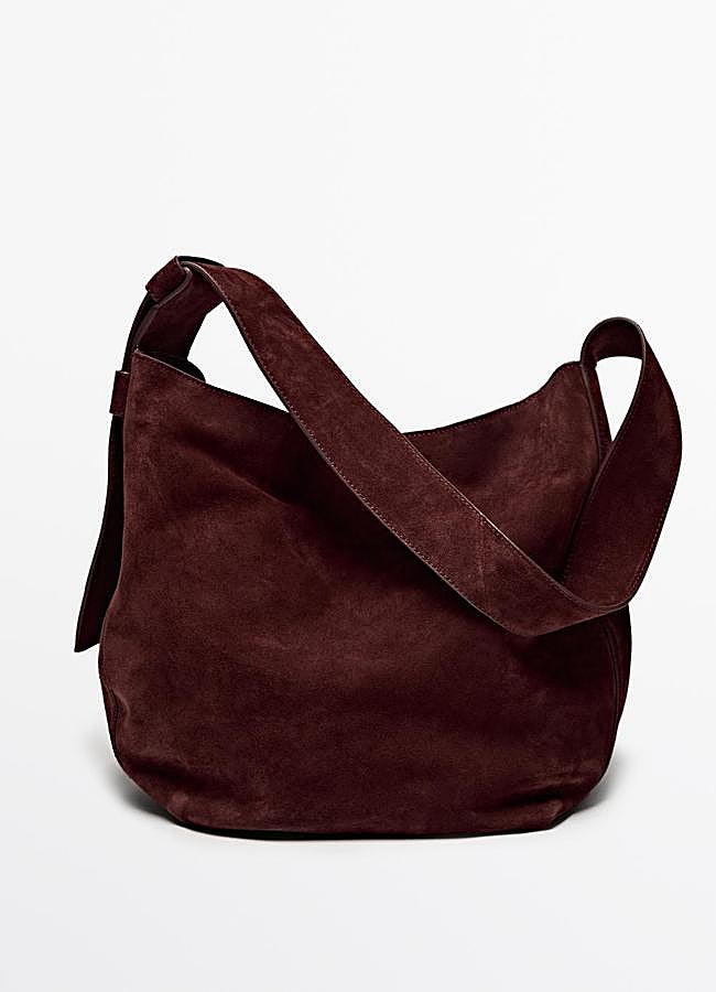 Imagen - Bolso con tejido de ante de Massimo Dutti.