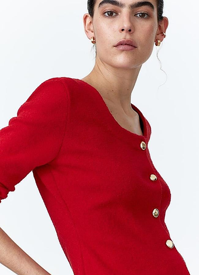 Imagen - Chaqueta de punto con botones dorados