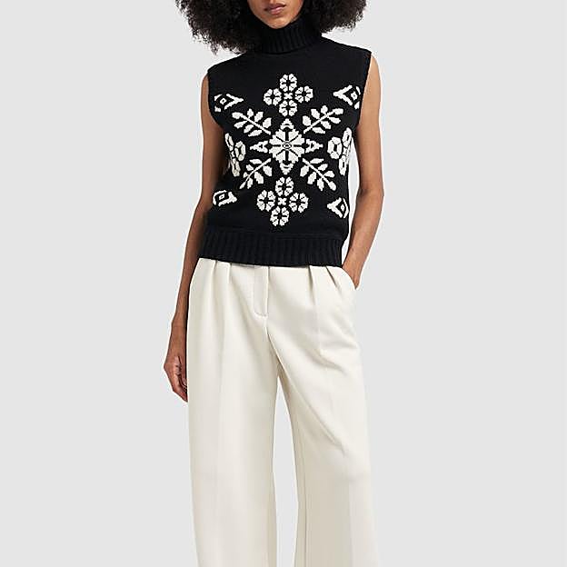 Chaleco de lana y cashmere de Max Mara.