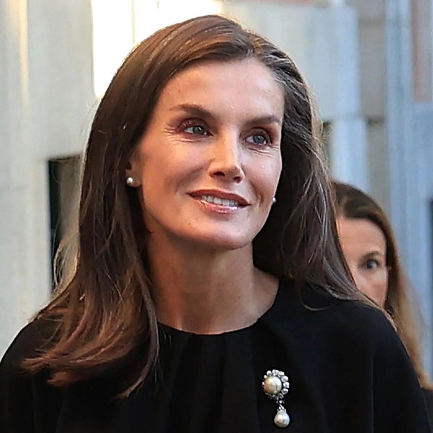 La reina Letizia en el funeral de Alejandro Fernández de Araoz. 