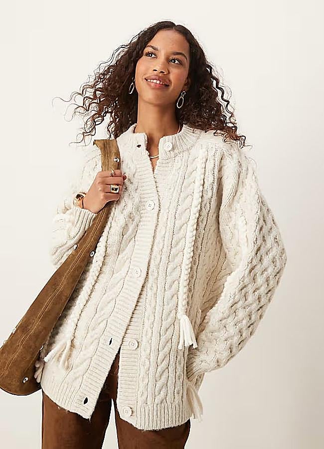 Imagen - Chaqueta de punto grueso con borlas