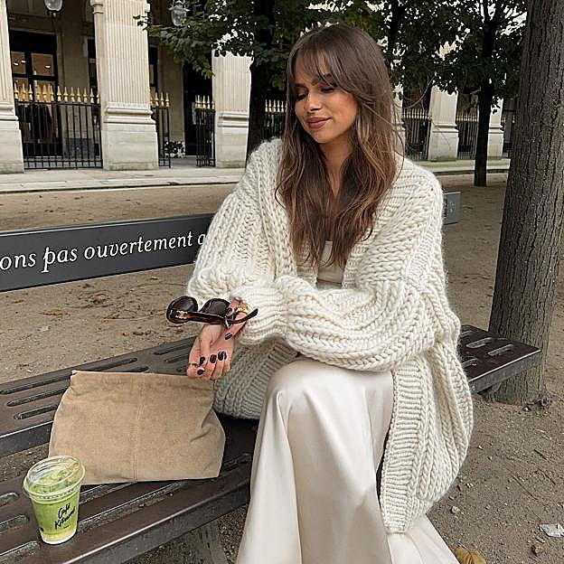 Cozy jackets, la tendencia con la que las influencers visten calentitas este invierno