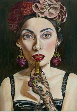 Imagen secundaria 2 - Anh Duong desfilando para Lacroix (1998) e Isaac Mizrahi (1993) y en un autorretrato para Dolce&Gabbana.