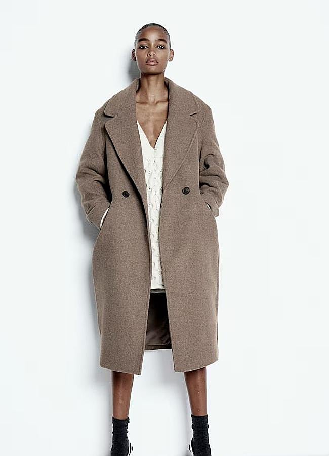 Imagen - Abrigo de lana oversize color mocha mousse