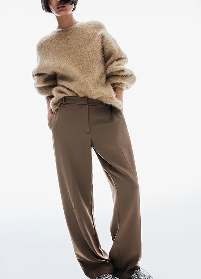 Imagen - Pantalones de vestir anchos color mocha mousse