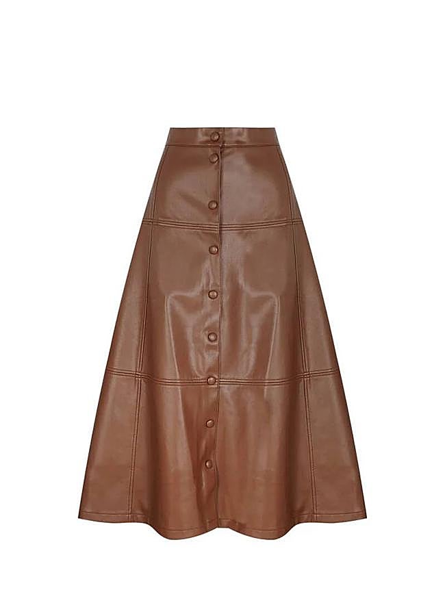 Imagen - Falda vuelo efecto piel de Pedro del HIerro (69€)