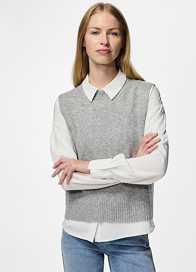 Imagen - Chaleco de punto liso básico