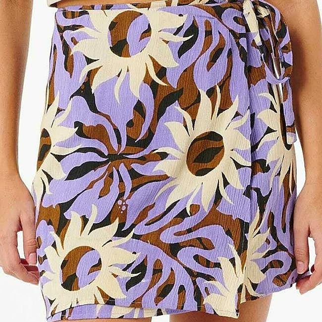 Falda con soles de Rip Curl, a la venta en Zalando, 49,99 euros.