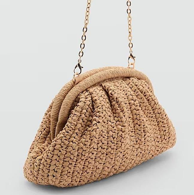 Bolso de rafia natural pequeño