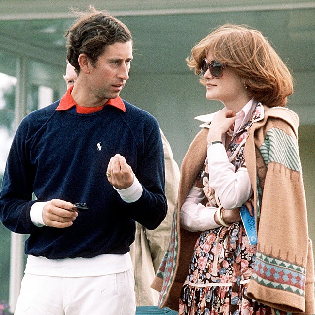 Lady Sarah McCorquodale junto a Carlos III cuando aún era príncipe heredero.