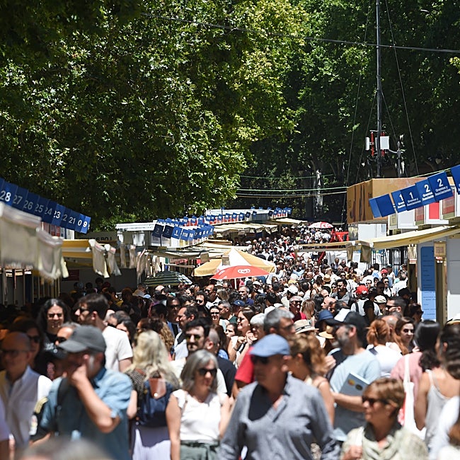 La Feria del Libro de Madrid el año pasado en pleno apogeo.