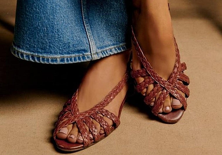 Las sandalias trenzadas de moda.