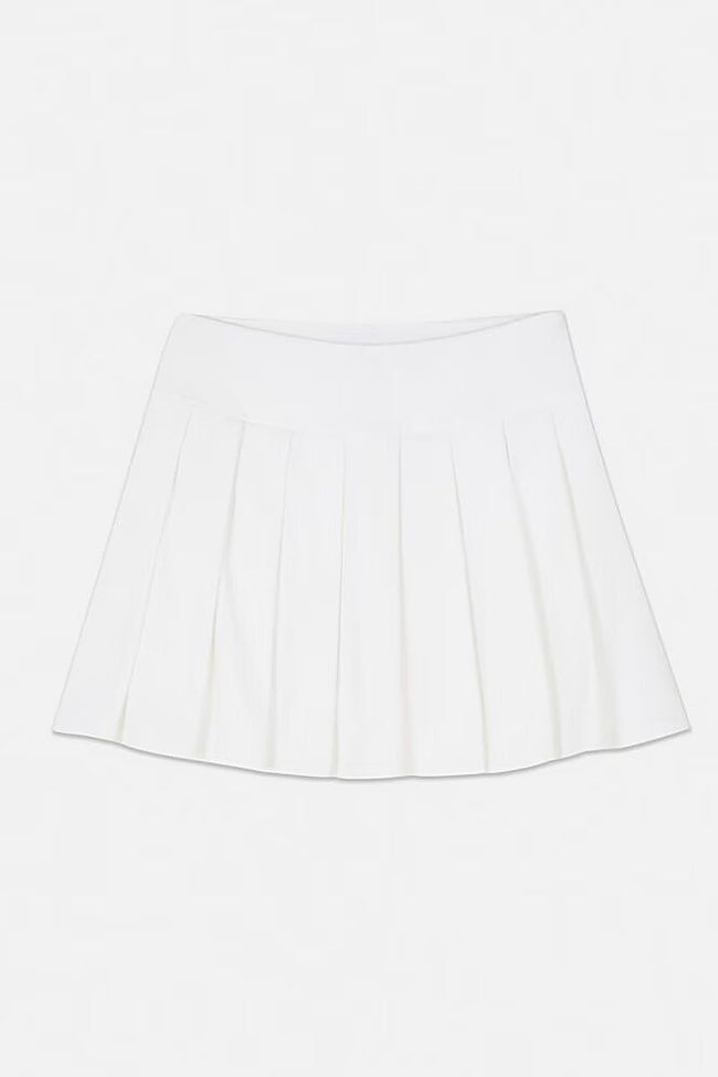 Falda de tablas blanca Primark.