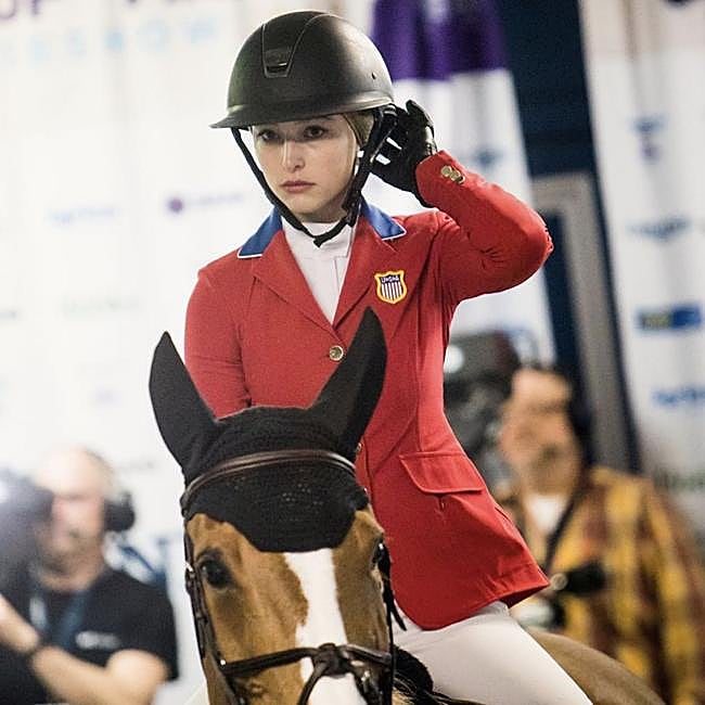 Eve Jobs, en una competición hípica.