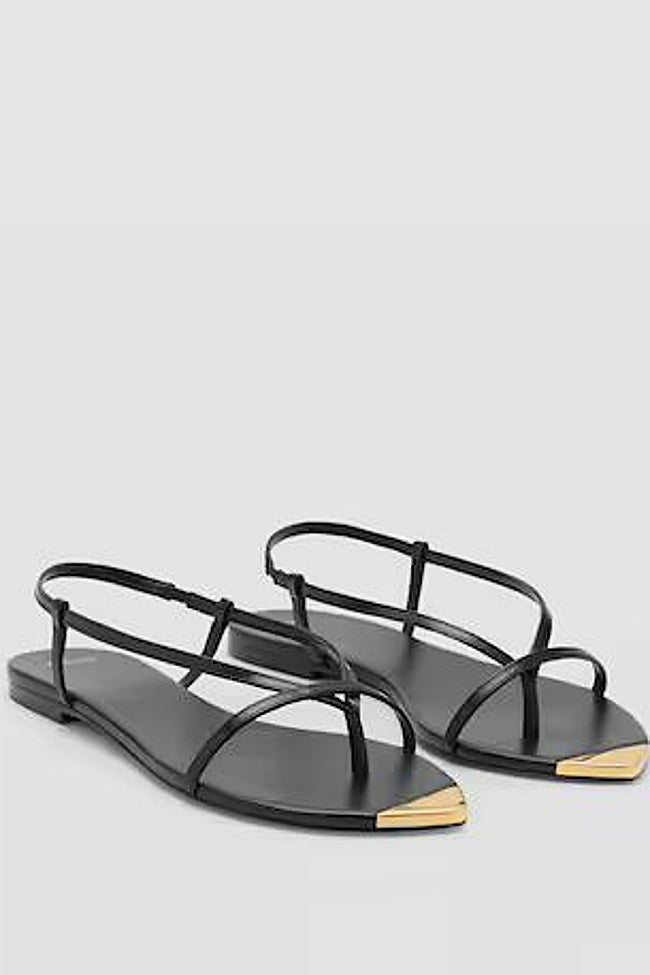 Sandalias tiras contraste Mango.