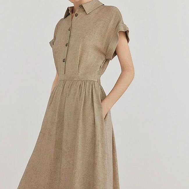 Vestido camisero (129€)