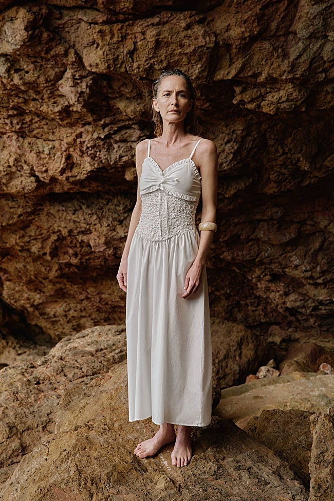 Vestido largo de tirantes Sfera.