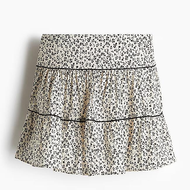 Falda estampada de H&M, 19,99 euros.
