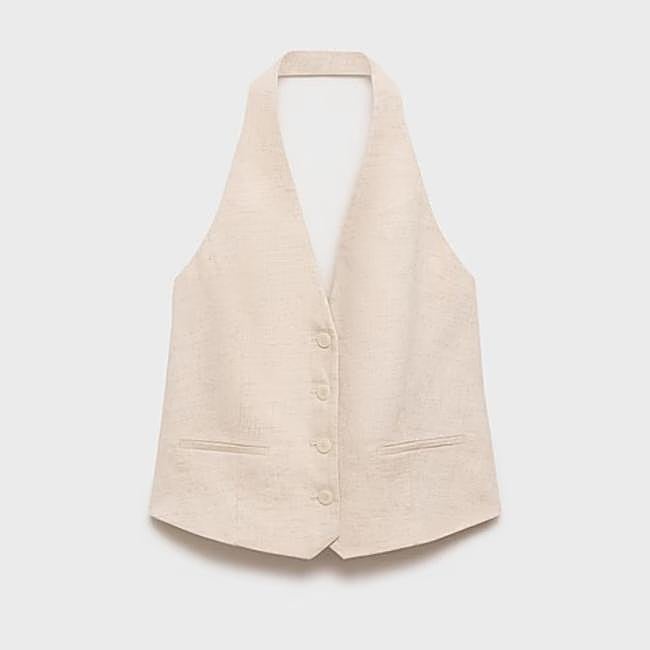 Chaleco traje lino (39,99€)