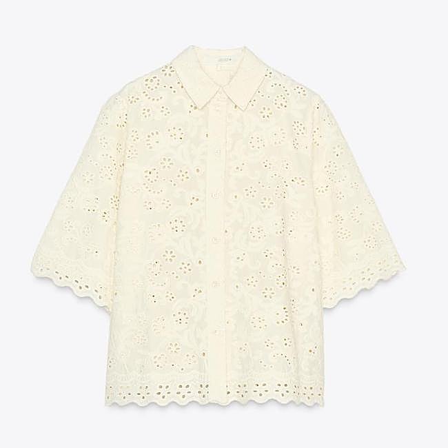 Camisa blanca de Zara (39,99 euros)