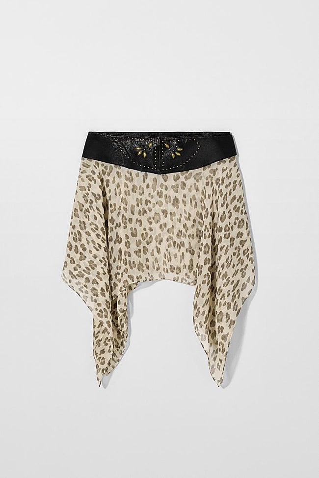 Falda leopardo fajín Kate Moss X Zara..