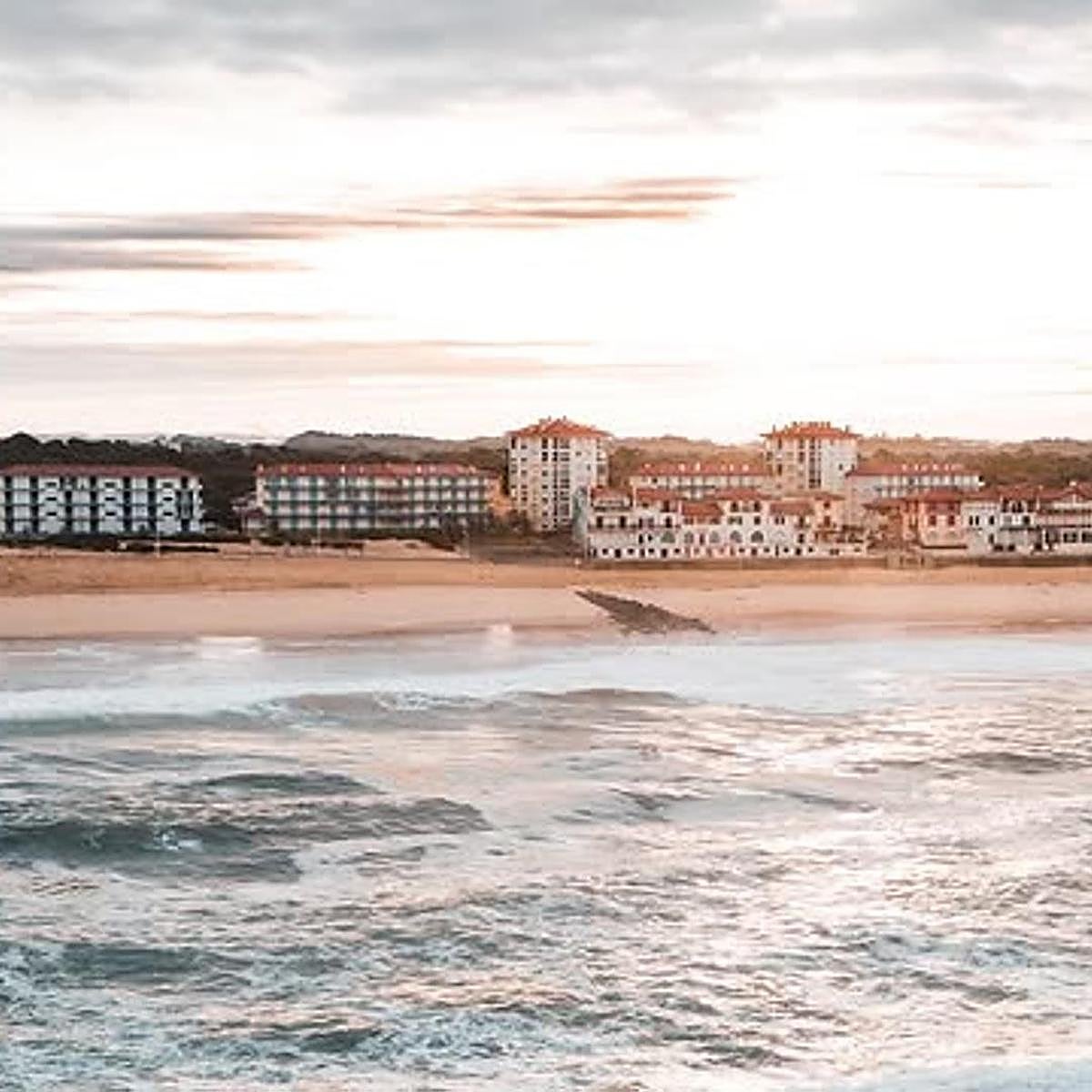 Vista de Hossegor desde el mar.