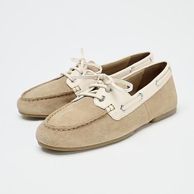 Mocasín combinado cordones ante (49,95€)