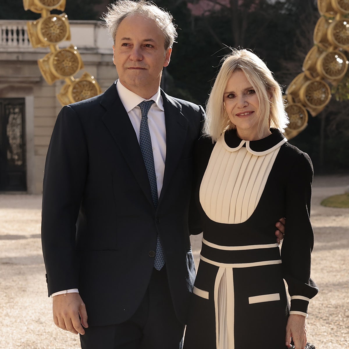 Narcís Rebollo junto a su esposa, Eugenia Martínez de Irujo.