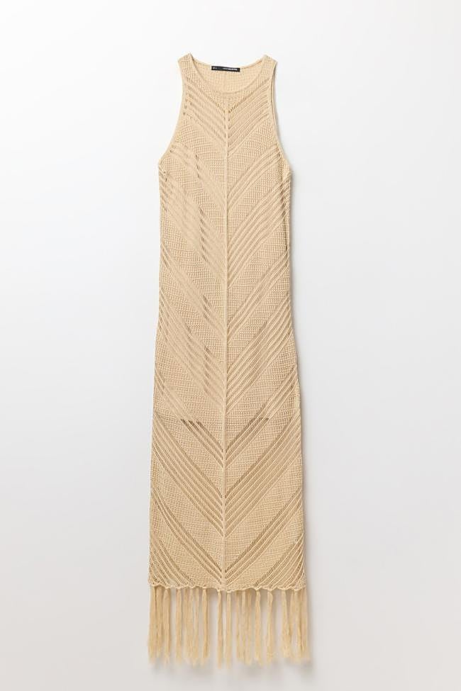 Vestidos flecos bajo (45,99€)