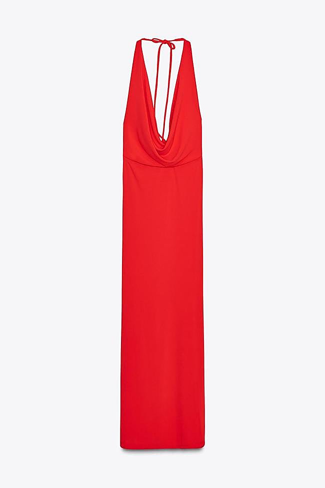 Vestido rojo de Zara (25,99 euros)