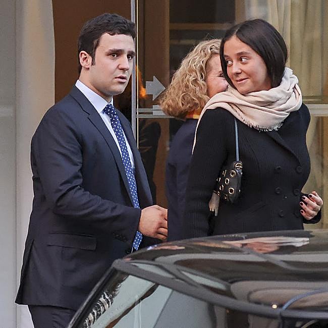 Felipe Juan Froilán en Madrid, junto a su hermana, Victoria Federica.