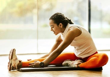 Mujer haciendo ejercicio.